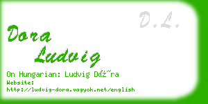 dora ludvig business card